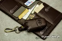 ست کیف مدارک و جاسوئیچی هیوندا 3 کلید