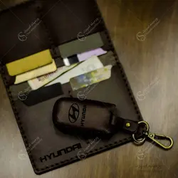 ست کیف مدارک و جاسوئیچی هیوندا 4 کلید