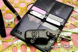 ست کیف مدارک و جاسوئیچی کیا قفل گرد 4 کلید