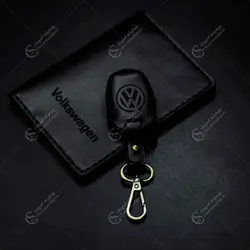 ست کیف مدارک و جاسوئیچی گل فولکس