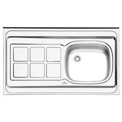 سینک ظرفشویی روکار کلاسیک پرنیان استیل مدل PS 3101 ؛ قیمت و خرید