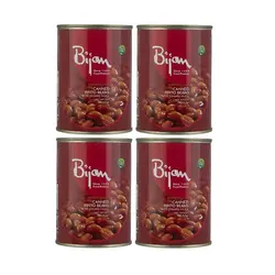 کنسرو لوبیا چیتی با سس گوجه فرنگی بیژن وزن 380 گرم بسته ی 4 عددی - سیتی سازه