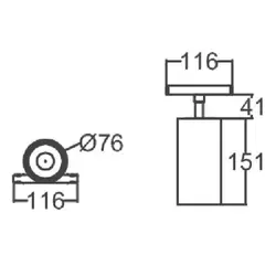 چراغ موضعی مگنتی شعاع مدل SH-MT25-2M ؛ قیمت و خرید