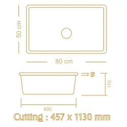 سینک ظرفشویی گرانیکو پلاس مدل G 903 توکار از محصولات با کیفیت گروه گرانیکو - سیتی سازه