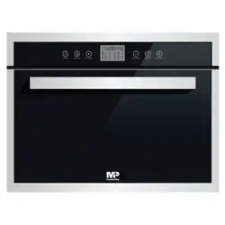 مایکروویو مستر پلاس مدل M3513 توکار با نمایی از جنس شیشه مشکی و استیل - سیتی سازه