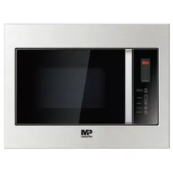 مایکروویو مستر پلاس مدل M3111 توکار با نمایی از جنس شیشه مشکی و استیل - سیتی سازه