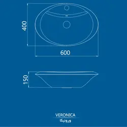 روشویی روکابینتی کرد مدل ورونیکا 60 در 3 درجه کیفی تولید - سیتی سازه