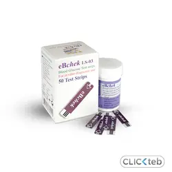 نوار تست قند خون eBChek (50 عددی) | کلیک طب