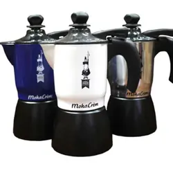 اسپرسوساز موکاکرم طرح بیالتی مشکی و استیل > کافی کوک