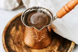 جذوه مسی دسته چوبی سایز متوسط