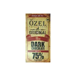 شکلات تخته ای تلخ ۷۵ درصد اوزل KRAL ÖZEL