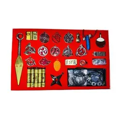 مجموعه 32 عددی اکسسوری های فلزی ناروتو