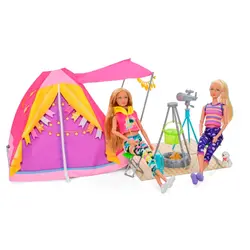 عروسک باربی دفالوسی کمپ 8498