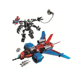 لگو جت اسپایدرمن و ربات ونوم و نوآر