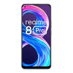 گوشی موبایل ریلمی مدل REALME 8 PRO ظرفیت 128 گیگ و رم 8 گیگ دوربین 108 پک گلوبال همراه منو فارسی
