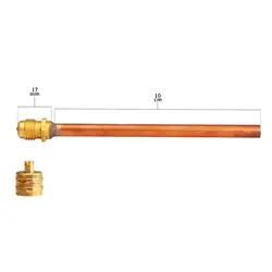 ولو جوشی (شیر سوزنی شارژ گاز) 10 سانتیمتری با مغزی 17 میلیمتر (مجموعه ی 10 تایی)