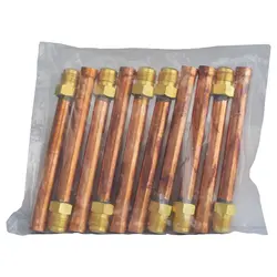 مغزی برنجی یک سر لوله سایز 5/8 اینچ (پک 10 تایی)