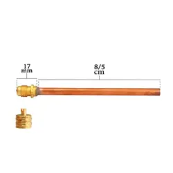 ولو جوشی (شیر سوزنی شارژ گاز) 8.5 سانتیمتری با مغزی 17 میلیمتر(مجموعه 100تایی)
