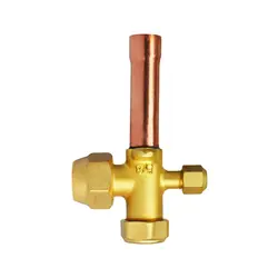 شیر سرویس کله صاف کندانسور کولر دوتیکه سایز 5/8 اینچ