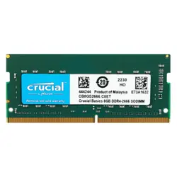 رم لپ تاپ کروشیال 8 گیگابایت DDR4 با فرکانس 2666 مگاهرتز