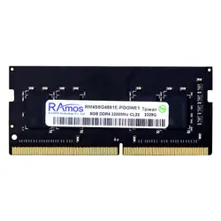 رم لپ تاپ راموس 8 گیگابایت DDR4 با فرکانس 3200 مگاهرتز