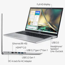 لپ تاپ ایسر 15 اینچی مدل Aspire 5 A515-56-36UT پردازنده Core i3-1115G4 رم 4GB حافظه 1TB+128GB SSD گرافیک Intel