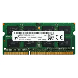 رم لپ تاپ میکرون 8 گیگابایت DDR3L با فرکانس 1600 مگاهرتز