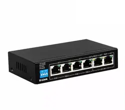 سوییچ 6 پورت poe دی-لینک مدل DGS-F1006P-E