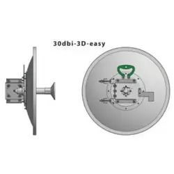 آنتن وایرلس 3 بعدی فاز 30dbi Easy با فرکانس 4500 الی 6100 مگاهرتز