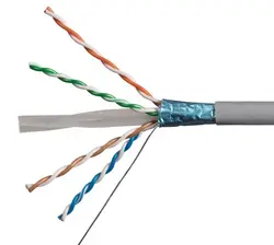 کابل شبکه Cat6 FTP Indoor سودن CU مغزی 0.48mm