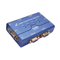 سوییچ KVM چهار پورت USB کی نت پلاس مدل KPU624
