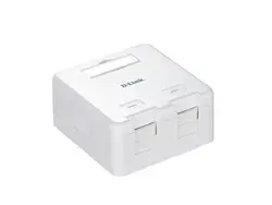 باکس کیستون شبکه رو کار دو پورت دی-لینک NKB-1WHI21