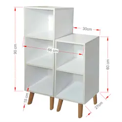 شلف دو تکه پایه دار D1-Sh023 - دیوان دکور