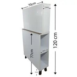 میز تحریر تاشو مدل دیواری D1-LB02 - دیوان دکور