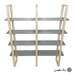 کتابخانه نردبانی مدل D1-N04 - دیوان دکور