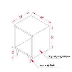 میز پاتختی مدل کلاسیک کد D1-SH04