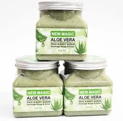 اسکراب شنی صورت و بدن کاریته با عصاره ی زغال اکتیو | اسکراب