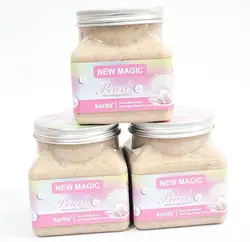 اسکراب شنی صورت و بدن کاریته با عصاره ی زغال اکتیو | اسکراب