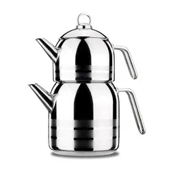 ست آسترا کتری ۳ لیتری و قوری استیل A091 کرکماز