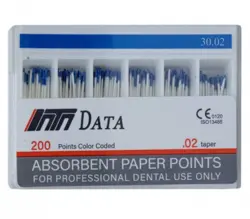 مشخصات، قیمت و خرید کن کاغذی استاندارد ديتا | DATA Absorbent Paper Points | دنداب