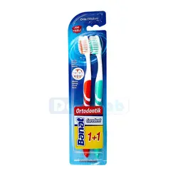 مشخصات، قیمت و خرید مسواک ارتودنسی مديوم بنات ٢ عددى| Banat Cardent Orthodontic medium Toothbrush | دنداب