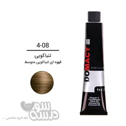 رنگ موی دوماسی ۱۲۰ میل قهوه ای تنباکویی متوسط-۴٫۰۸