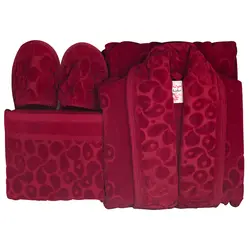 سرویس حوله پالتویی ۳ تکه حوله ساینا مدل بهار