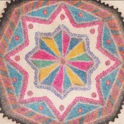 زیرانداز نمدی هشت ضلعی