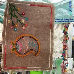 نشیمن نمدی گلدوزی شده 80 در 120 سانت