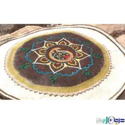 نمد دایره ای گلدوزی شده دست دوز قطر 120