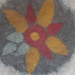 فرش نمد پشم گوسفندی مدل دایره