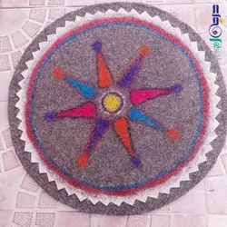 نمد پشمی دایره ای