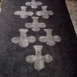 زیرانداز نمدی  طرح گشنیز کد 1078