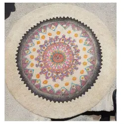 زیرانداز سنتی نمدی گرد کد 1067